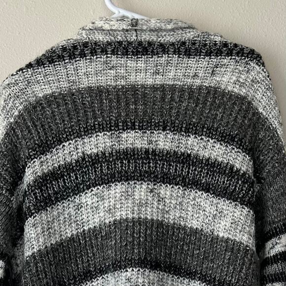 Vintage Mossimo Knit open cardigan sweater striped long normcore Y2K winter S - Picture 7 of 11